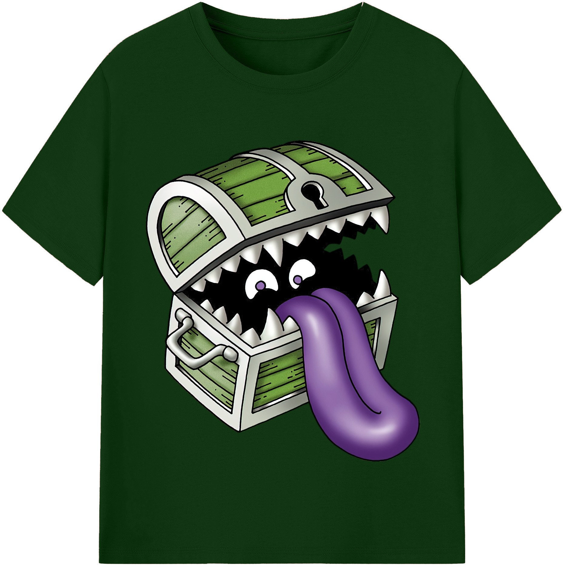 （画像用） ドラゴンクエスト Doragon Kuesuto Dragon Quest 綿100％半袖Tシャツ（フロントプリント）